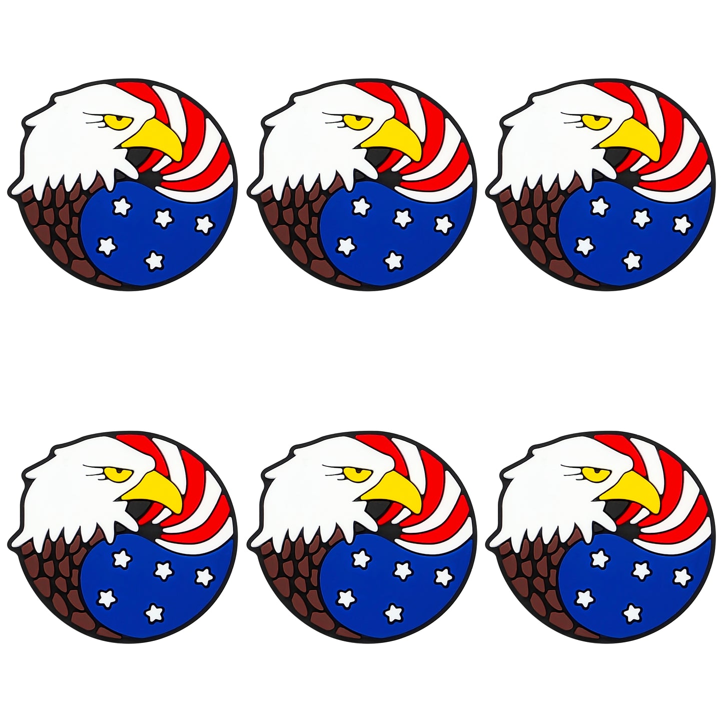 Patriotic American Flag Bald Eagle Focal