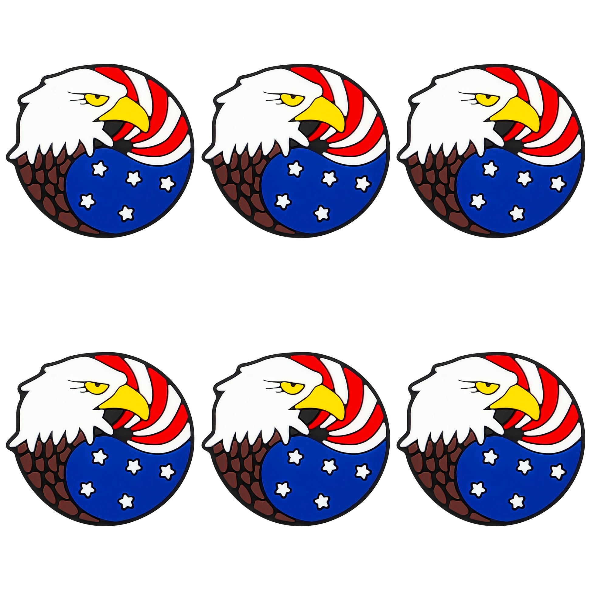 Patriotic American Flag Bald Eagle Focal
