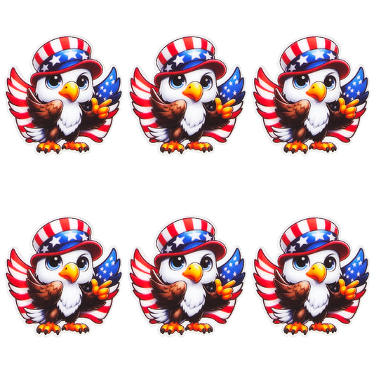 Patriotic Eagles Print Focal