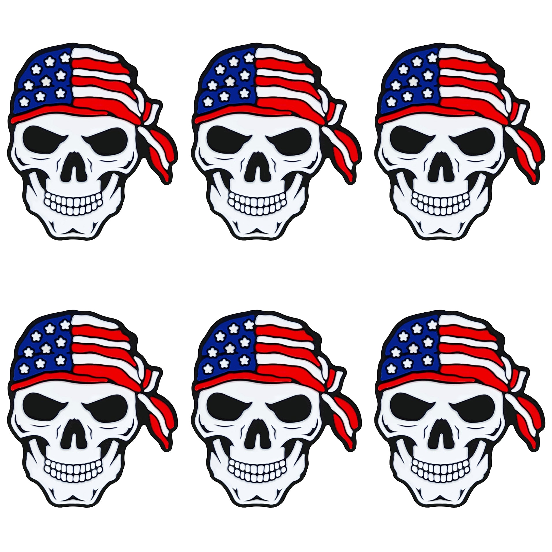 Patriotic Skull Focal
