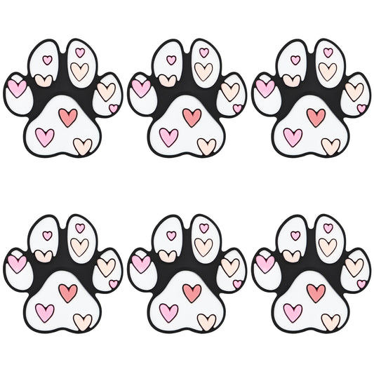 Paw Print With Heart Focal