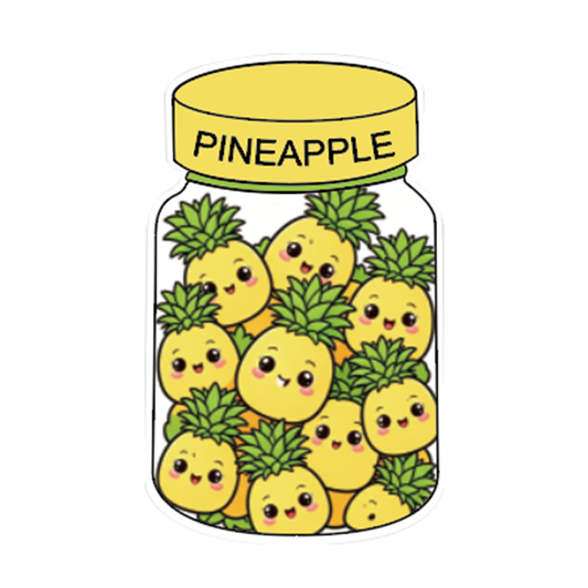 Pineapple Jar Print Focal