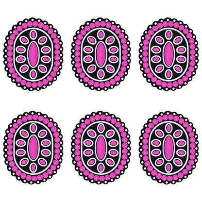 Pink Gemstone Western Focal