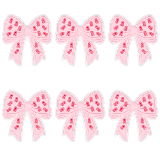 Pink Ribbon Bow Breast Cancer Awareness Focal