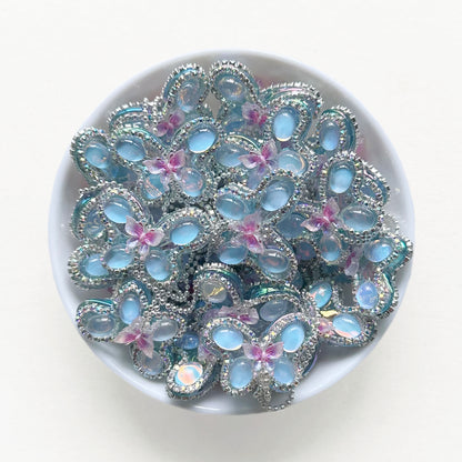 Sparkling Rhinestone Butterfly Beads, Tassels Beads