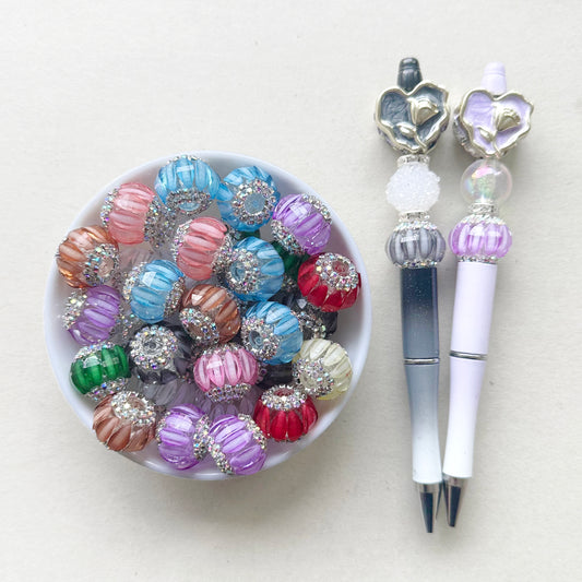 Assorted Crystal Beads, Rhinestone Ball, Colored Acrylic Beads