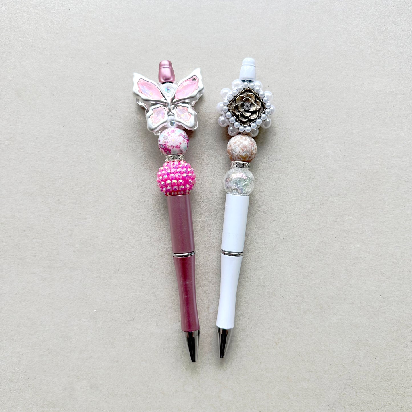 2Pcs DIY BallPoint Pen Assorted Kit,Beadable Pen