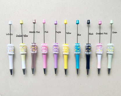 Fancy Pearl Floral Beadable Pen, Pen Bar Blanks for Beading