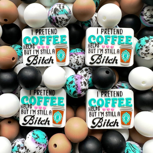 24/48Pcs Assorted Western Coffee Beads Pack