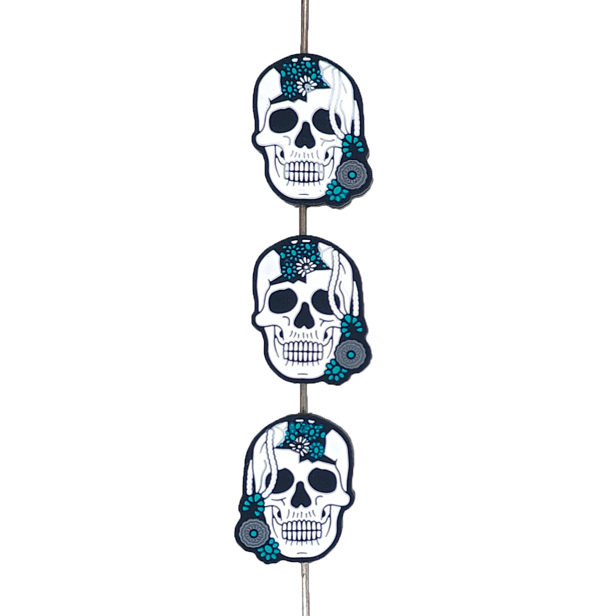 Turquoise Skull Focal