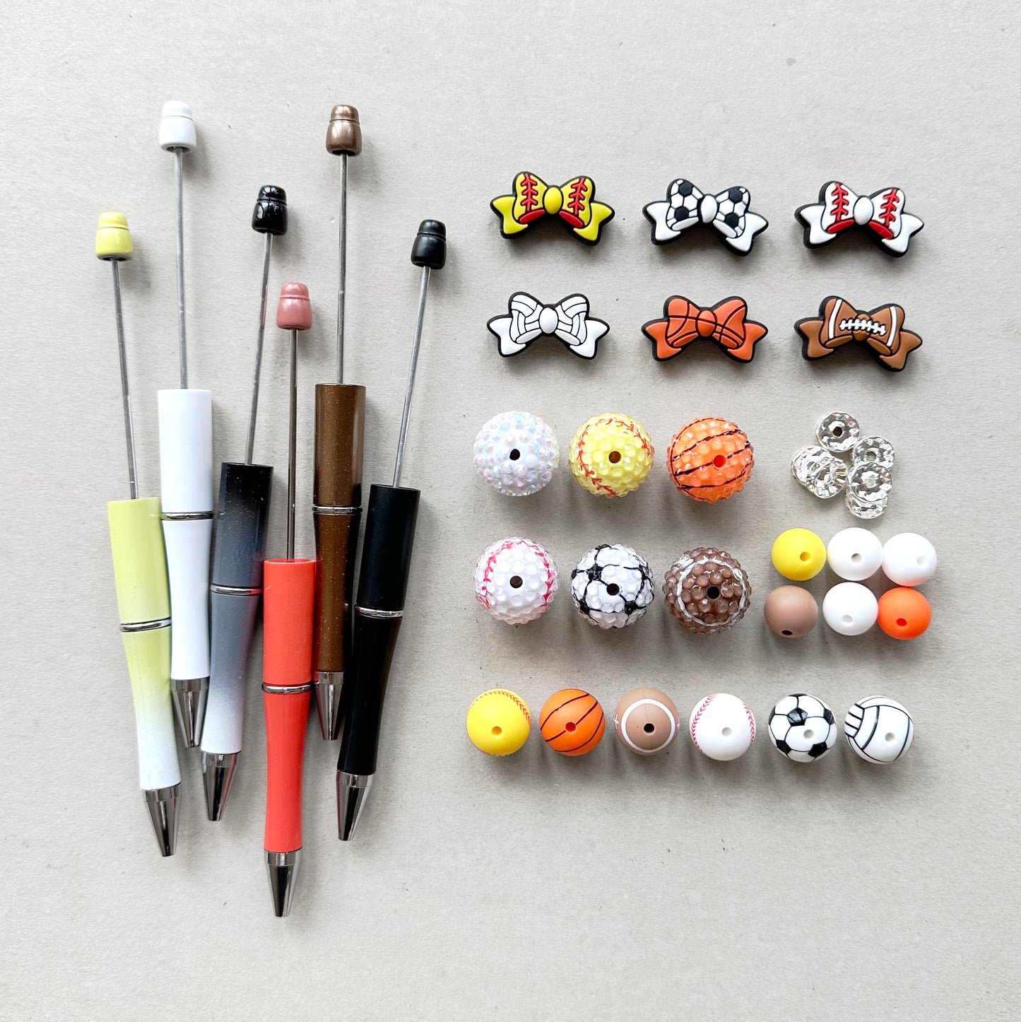 6Pcs DIY Beadable Pen Kit