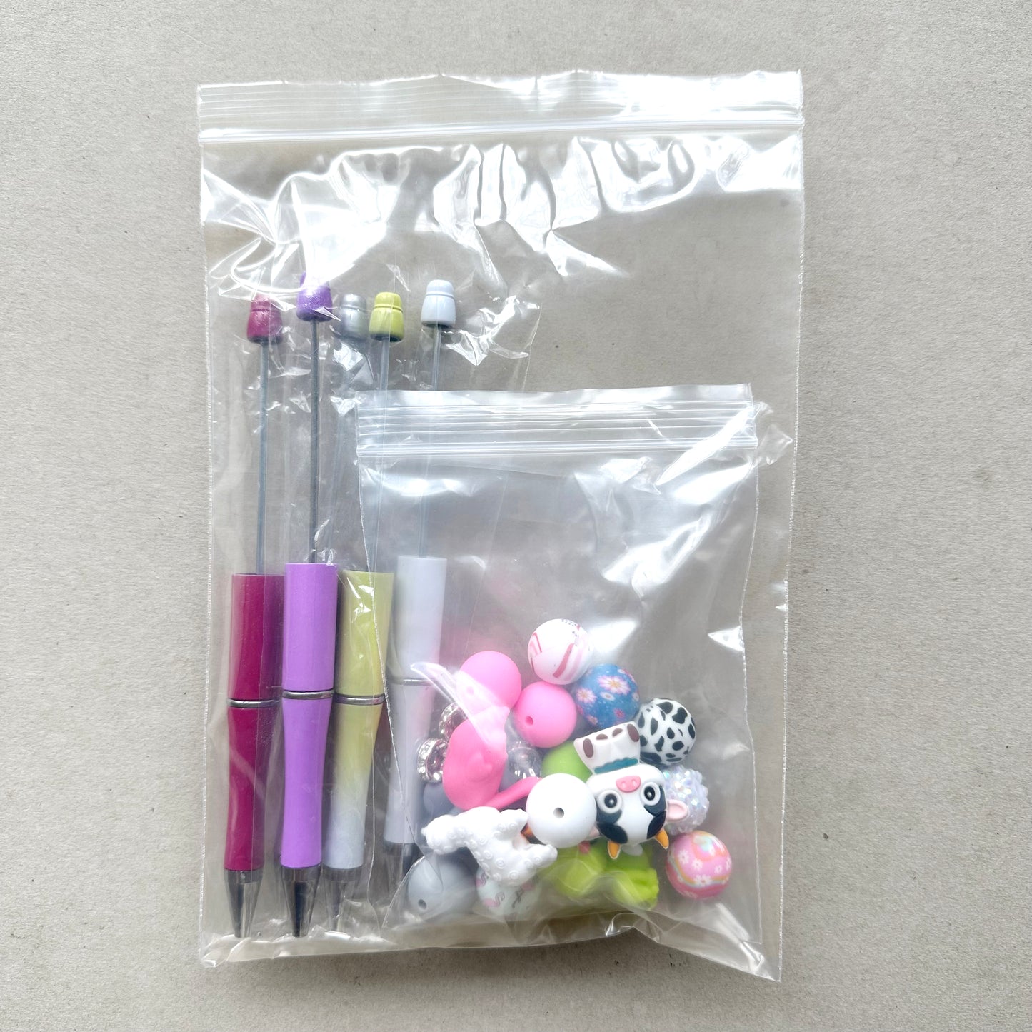 5Pcs Cute Animal DIY Beadable Pen Kit