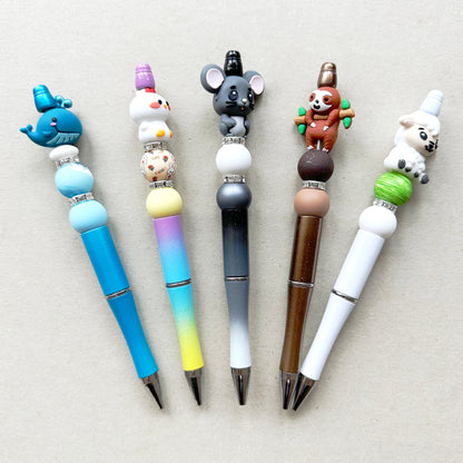 5Pcs Animal Beadable Pen DIY Kit