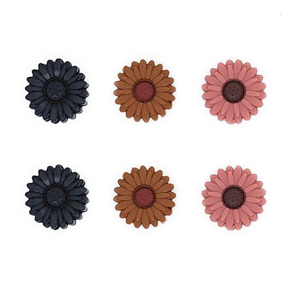 20mm New Daisy/Sunflower Silicone Beads 