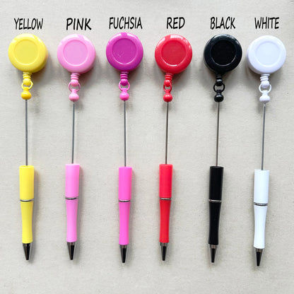 Retractable Reel Beadable Pen,Beadable Blank