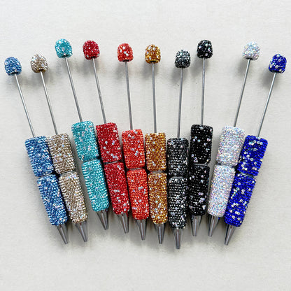 Fancy Bling Rhinestone Pave Polymer Clay Beadable Pens Blank