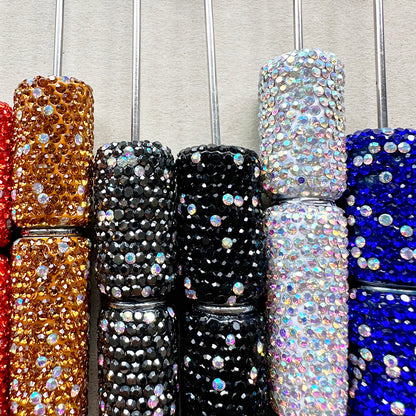 Fancy Bling Rhinestone Pave Polymer Clay Beadable Pens Blank