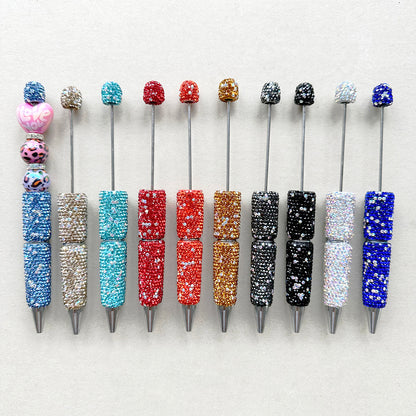 Fancy Bling Rhinestone Pave Polymer Clay Beadable Pens Blank