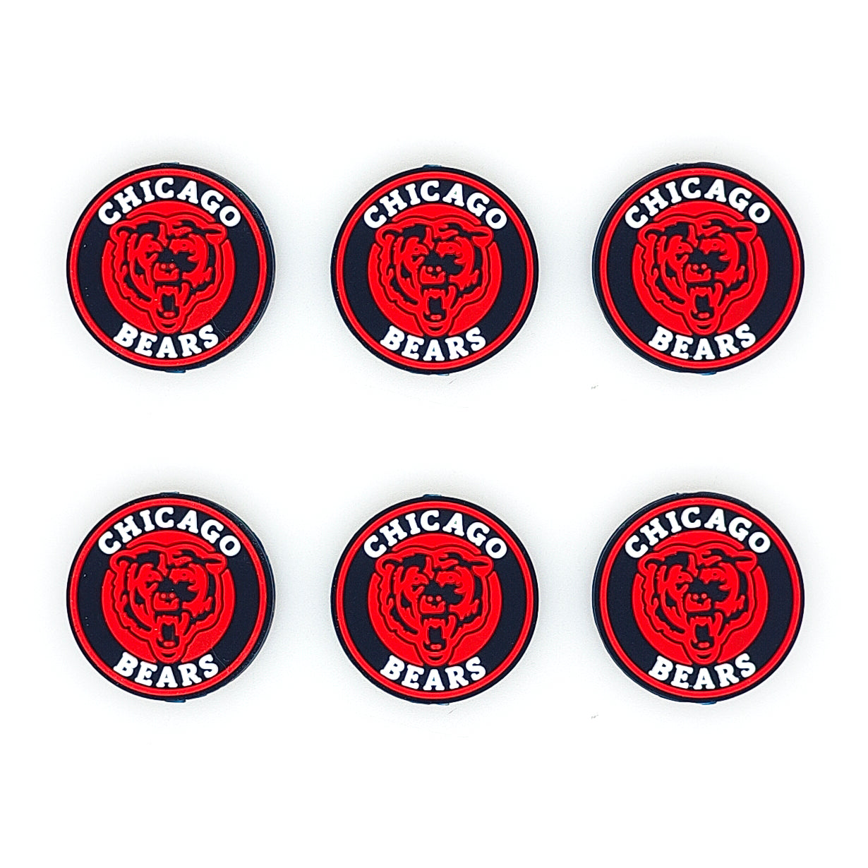 Football Team Focal Silicone Beads