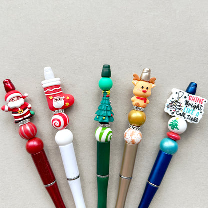 5 Set Christmas DIY Beadable Pen Kit