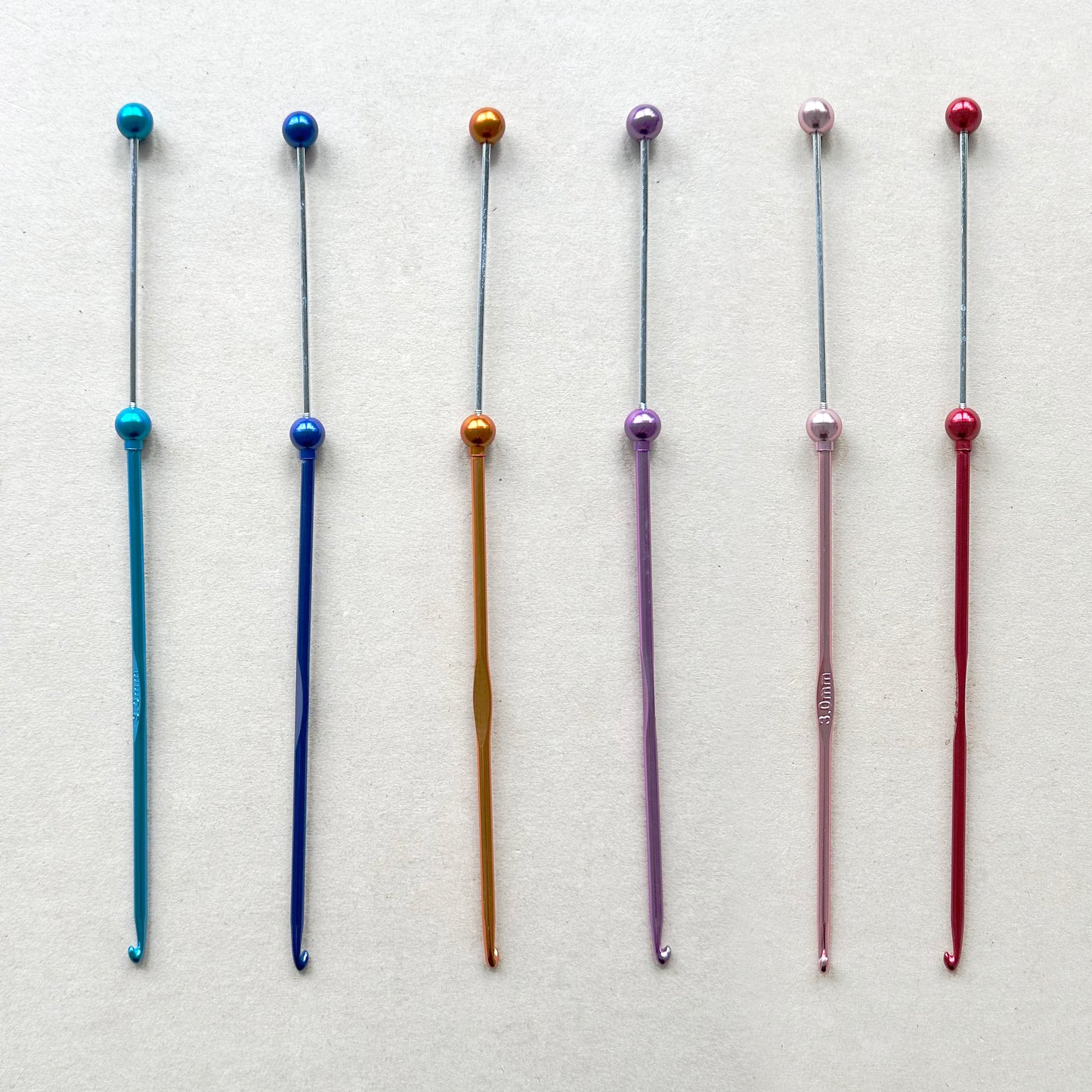 5Pcs/Lot Beadable Crochet Hook,Beadable Blank,Crochet Needle