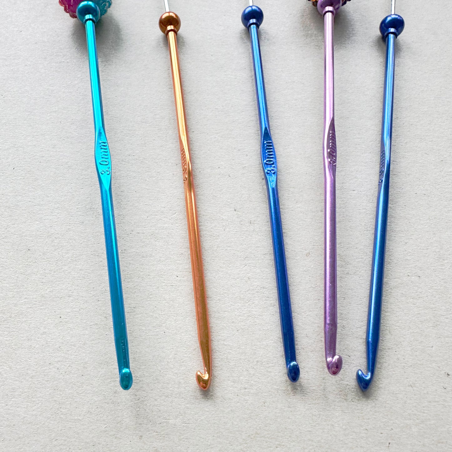 5Pcs/Lot Beadable Crochet Hook,Beadable Blank,Crochet Needle