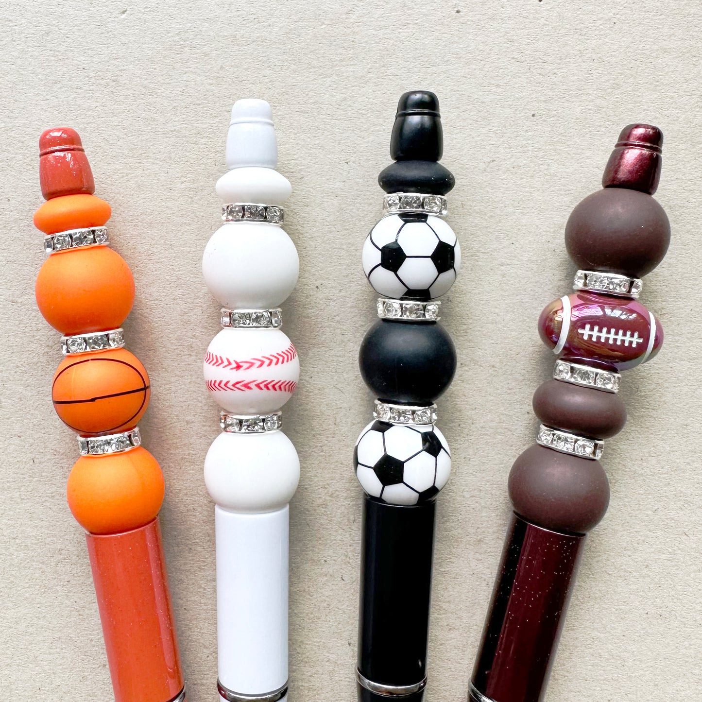 4Pcs Sport Themed Beadable Pen Kit