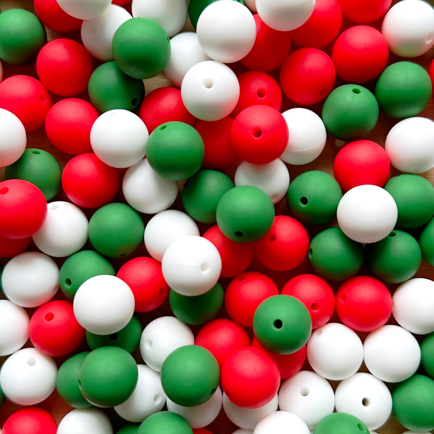 Loose Spacer Beads,Assorted Christmas Silicone Beads Mix