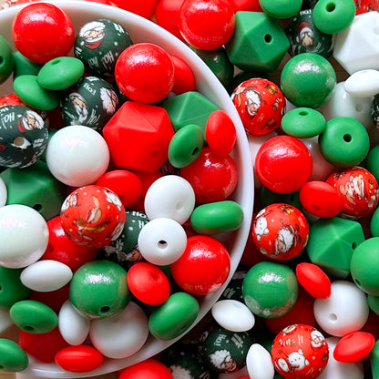 Assorted Christmas Silicone Beads