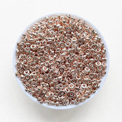 6mm Gold,Silver,Rose Gold Flat Disc Spacers,CCB Plastic Spacers Beads