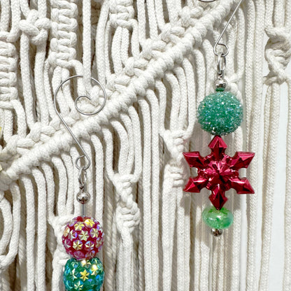 Beadable Blank Christmas Tree Hanger Hooks,Ornament Hooks