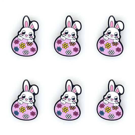 Rabbit Flower Egg Easter Focal Beads