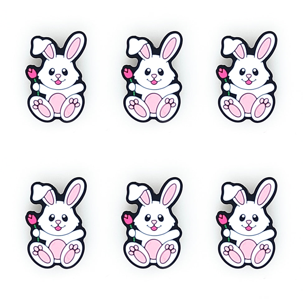 Rabbit Tulip Easter Focal Beads