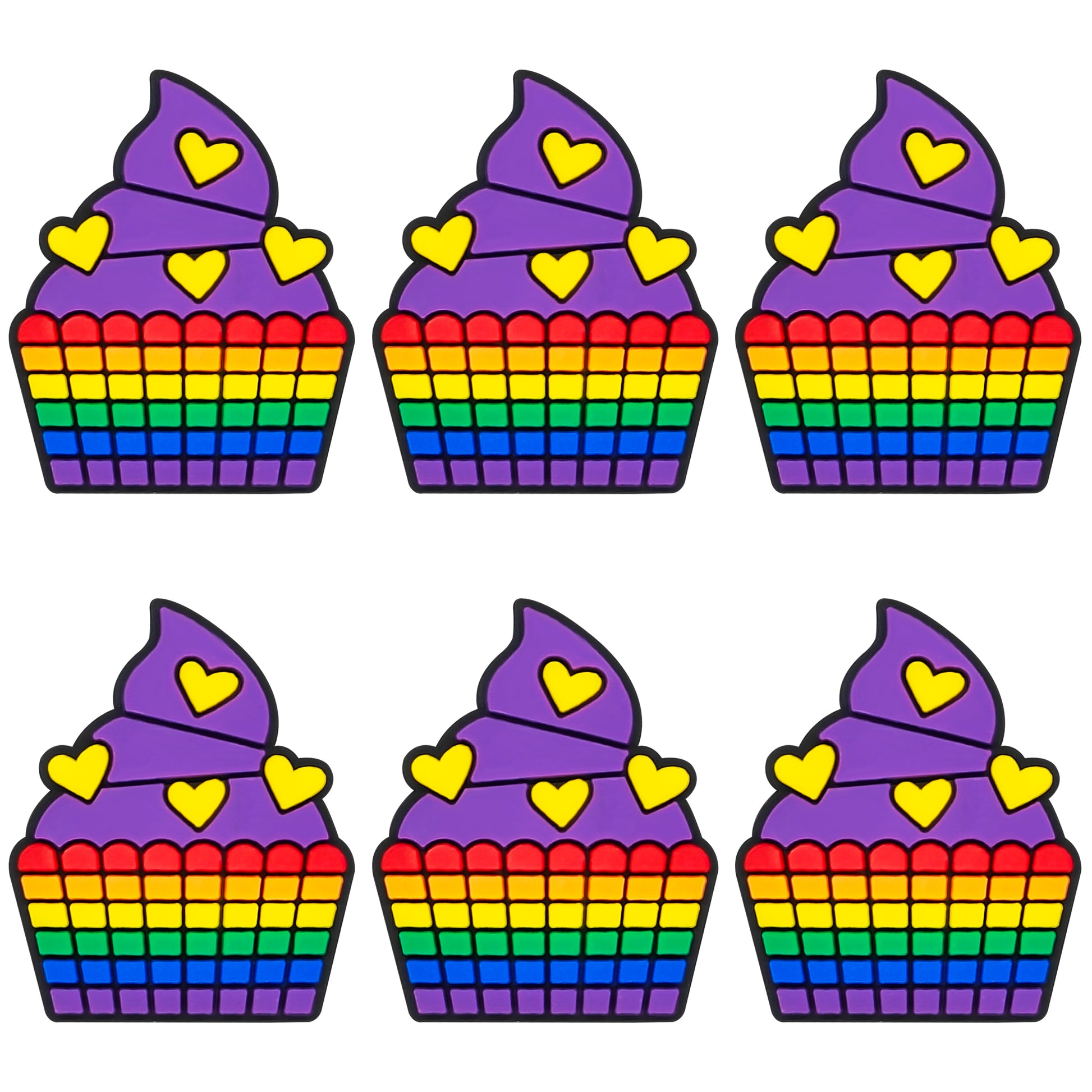 Rainbow Cupcake Focal