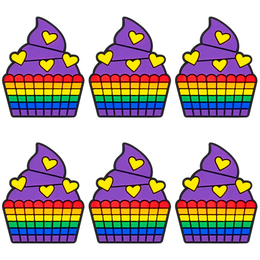 Rainbow Cupcake Focal