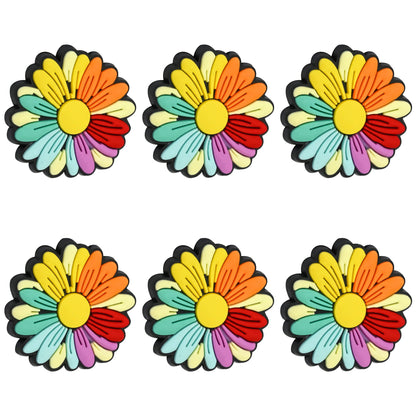 Rainbow Daisy Flower Focal