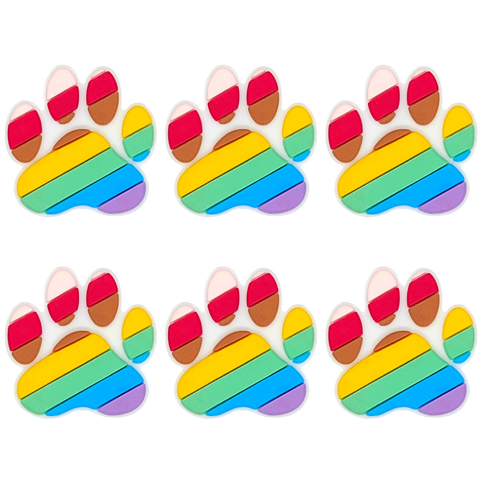 Rainbow Dog Paw Focal