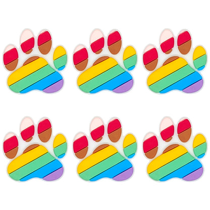 Rainbow Dog Paw Focal