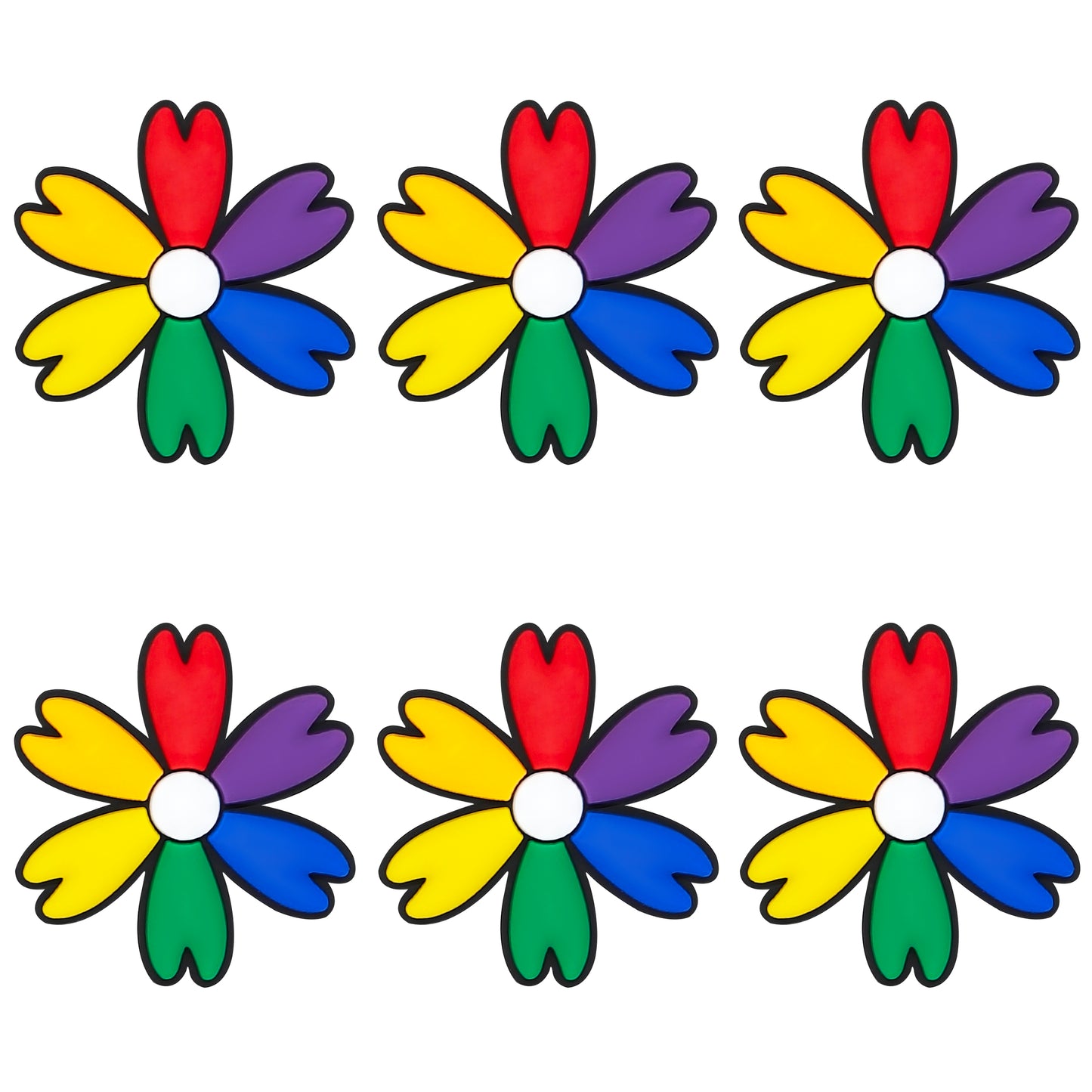 Rainbow Flower Focal