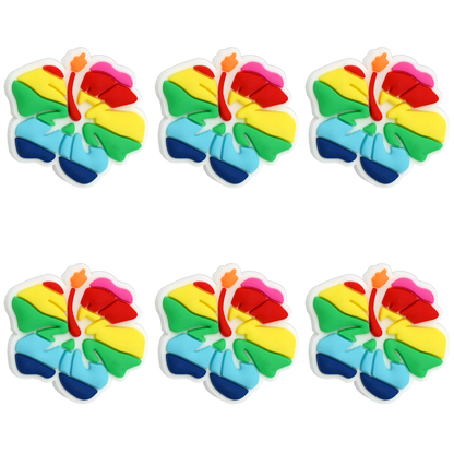 Rainbow Hibiscus Flower Focal