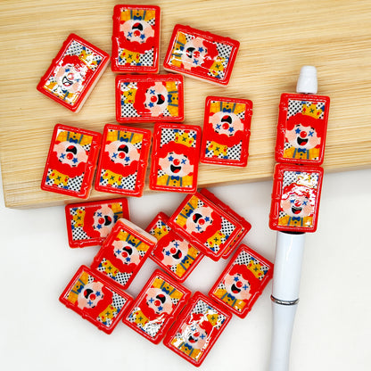 Rectangle Cards Acrylic Beads,Jewelry Making for Charm