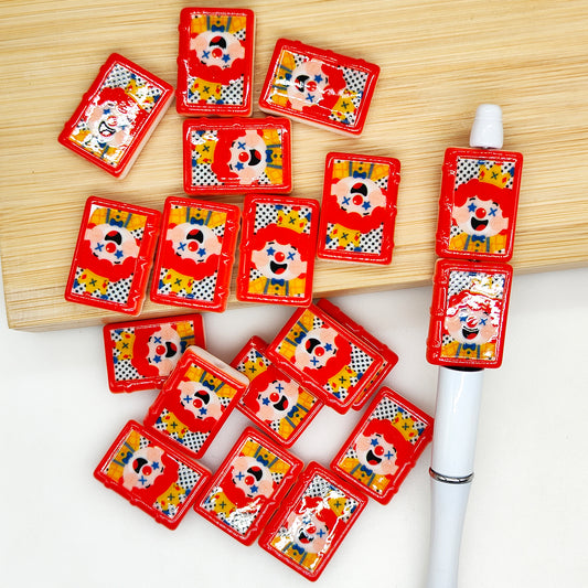 Rectangle Cards Acrylic Beads,Jewelry Making for Charm