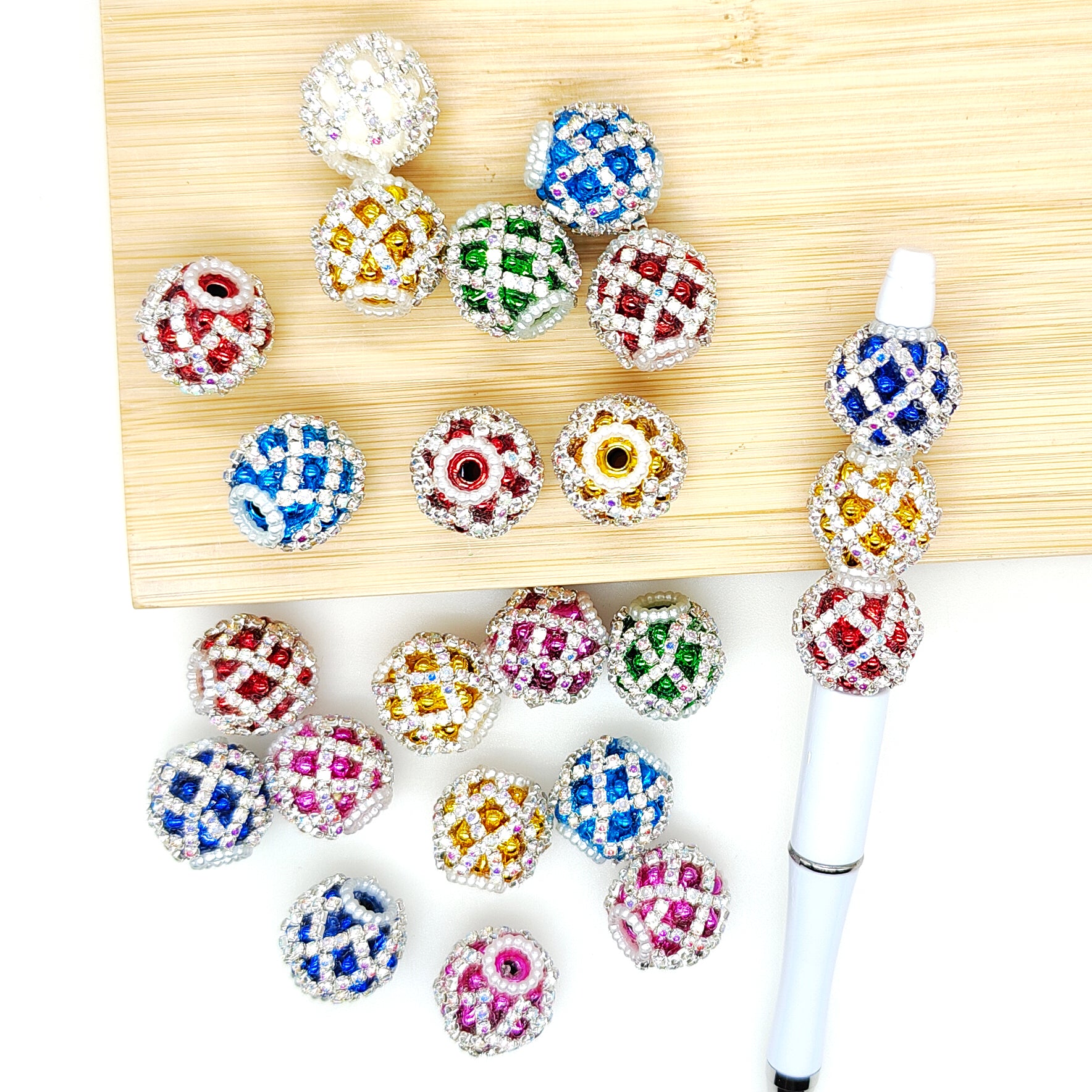 Rhinestone Ball Fancy Acrylic Beads Gumball Ball
