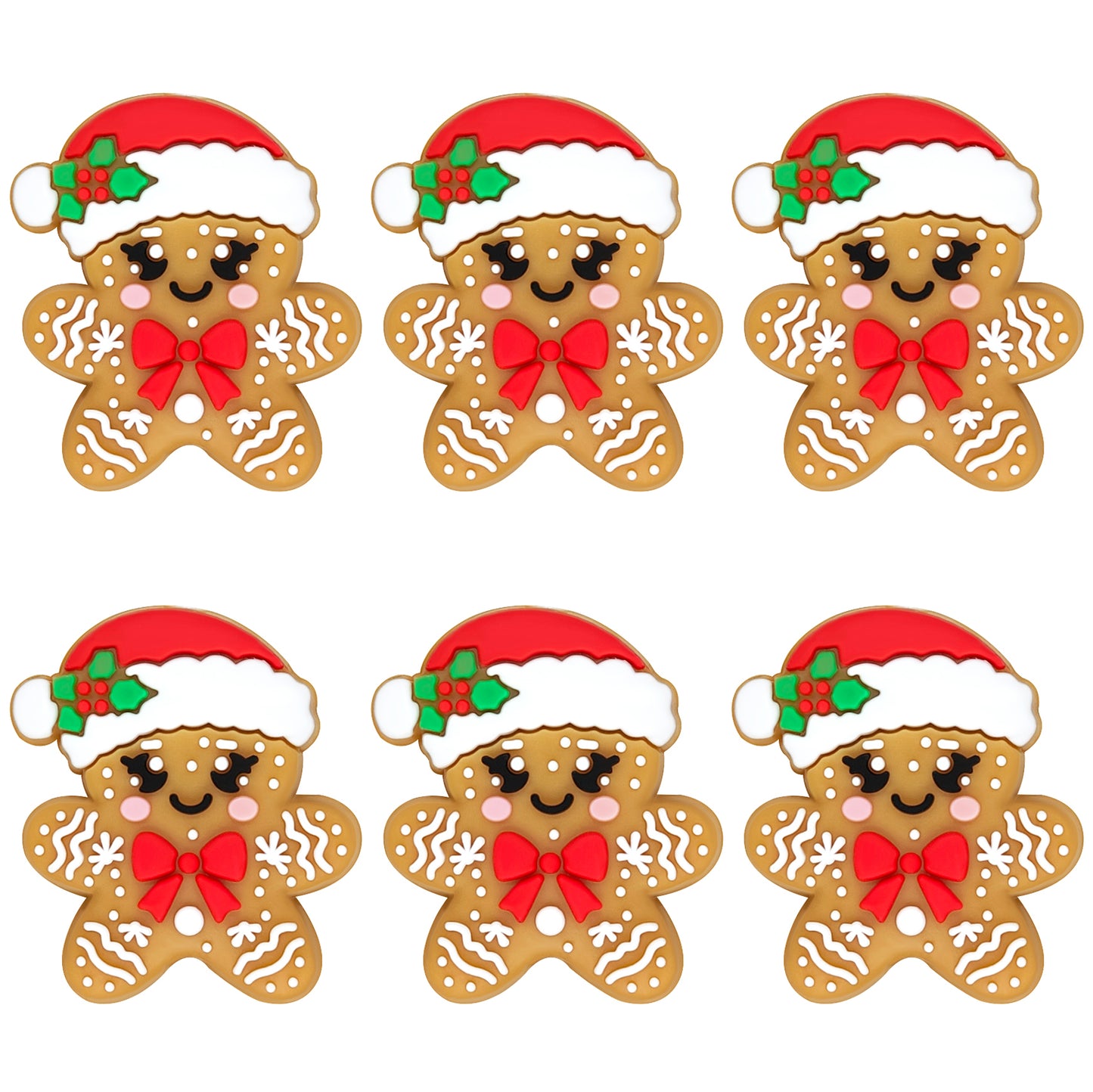 Santa Hat Gingerbread Man Focal