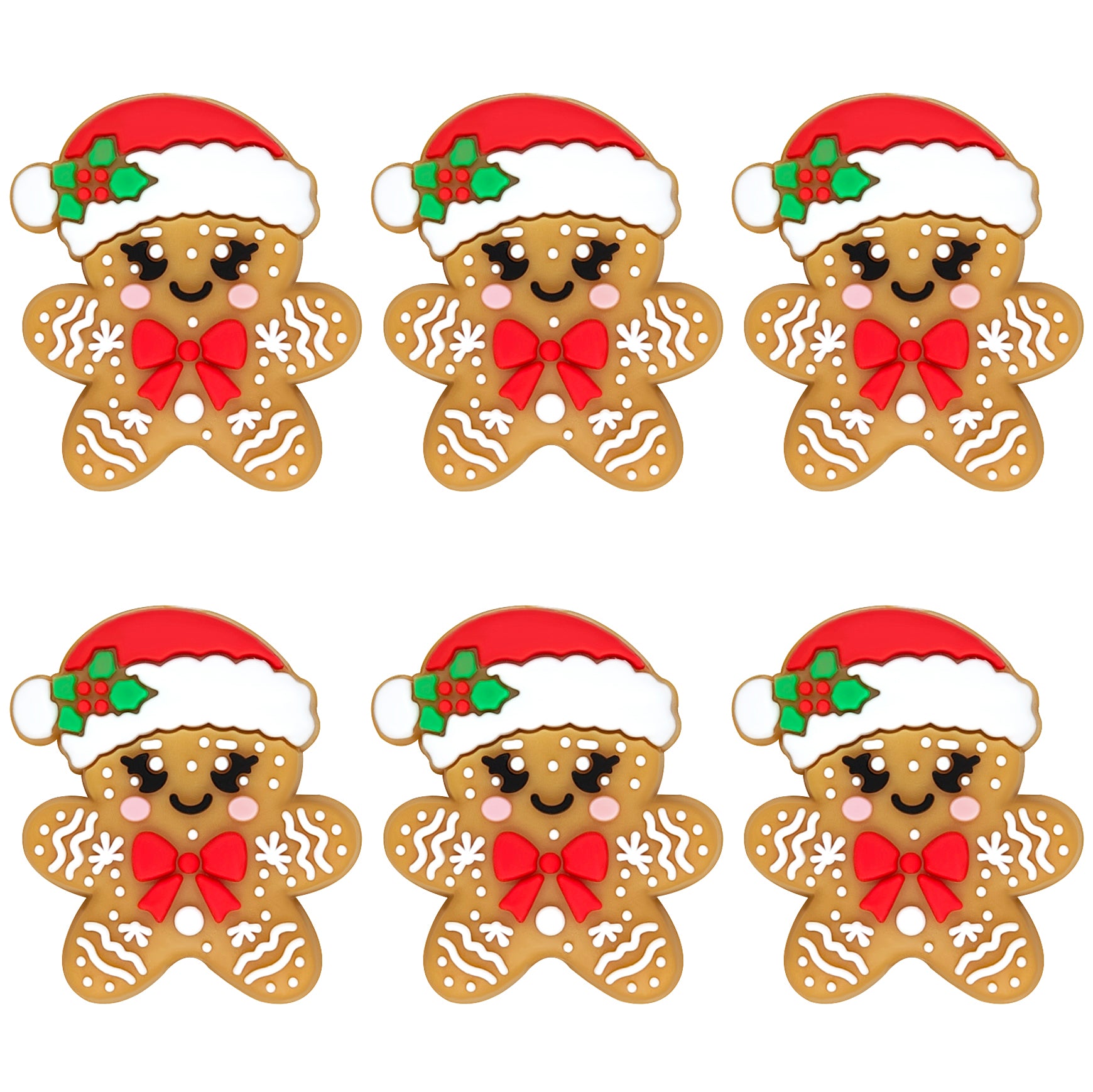 Santa Hat Gingerbread Man Focal
