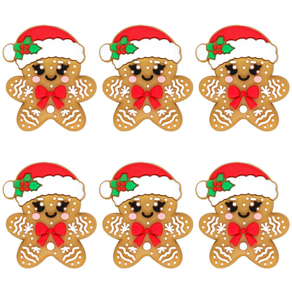 Santa Hat Gingerbread Man Focal