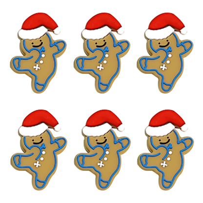 Santa Hat Gingerbread Man Focal