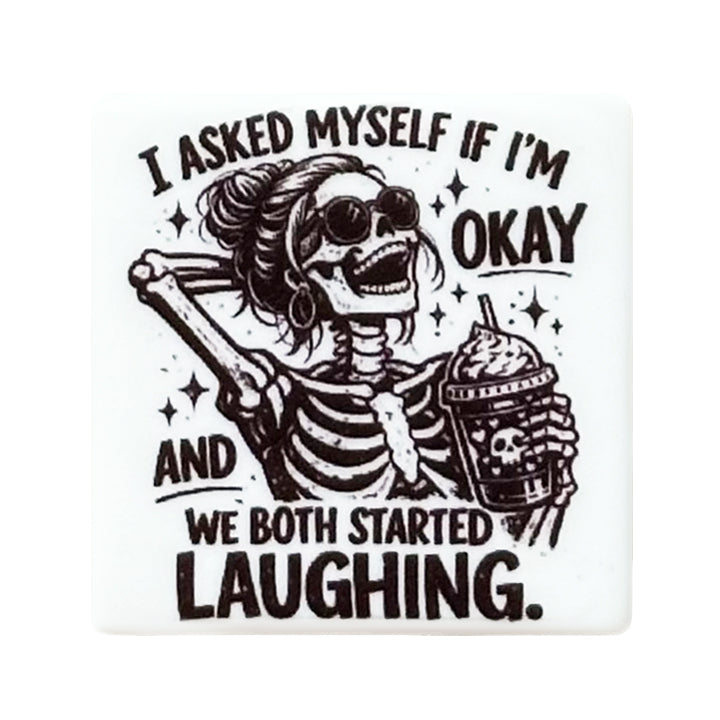 Skeleton Lady Print Focal