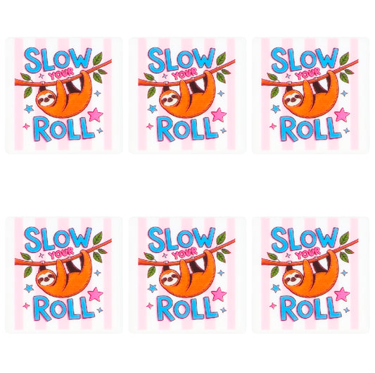 Slow Your Roll Sloth Square Print Focal