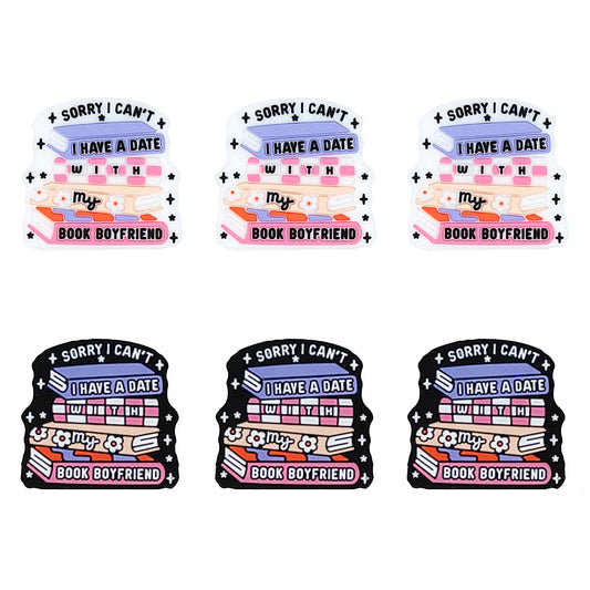 Sorry I Can't I Have a Date with My Book Boyfriend Focal Beads